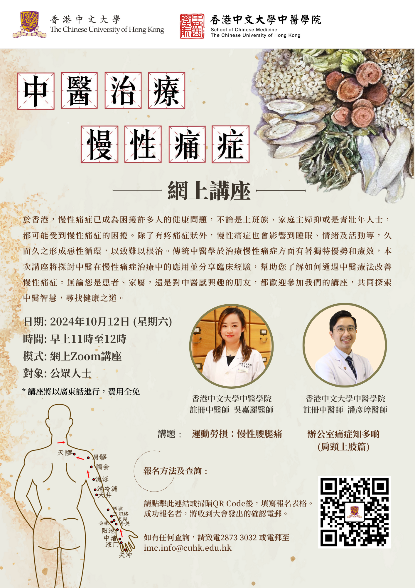 Chinese Medicine Treatment for Chronic Pain Webinar